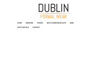 Tablet Screenshot of dublinformalwear.ie